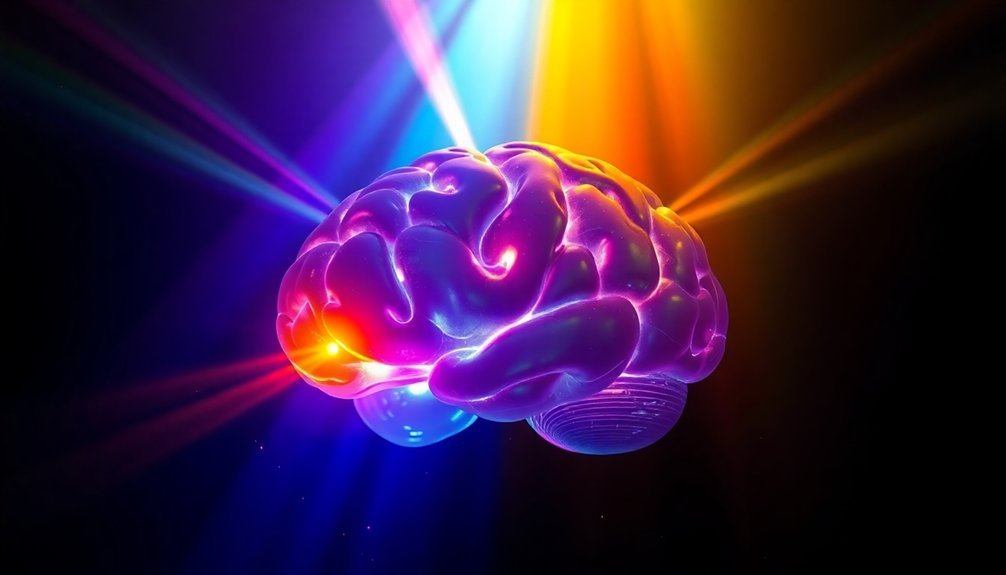 light sensitive brain regions activated