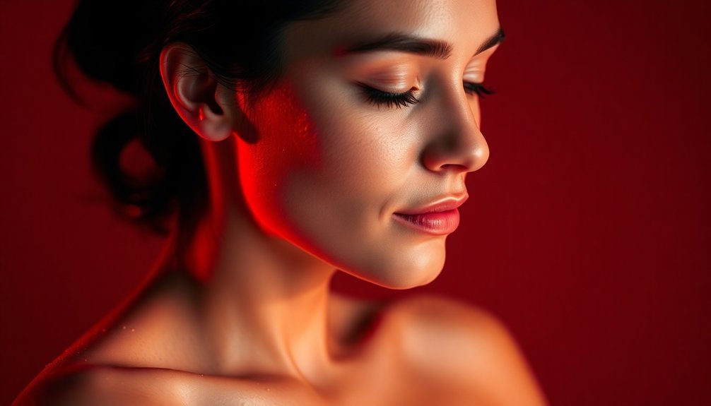 red light stimulates collagen