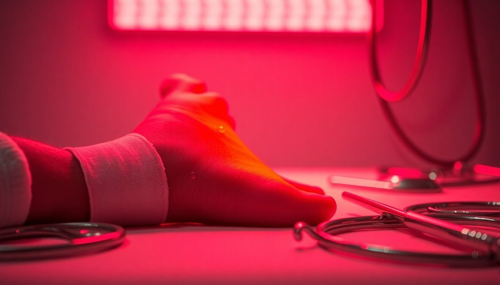 red led therapy enhances healing