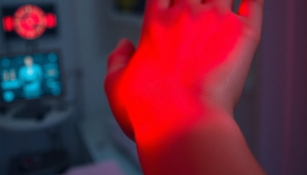 red light enhances healing