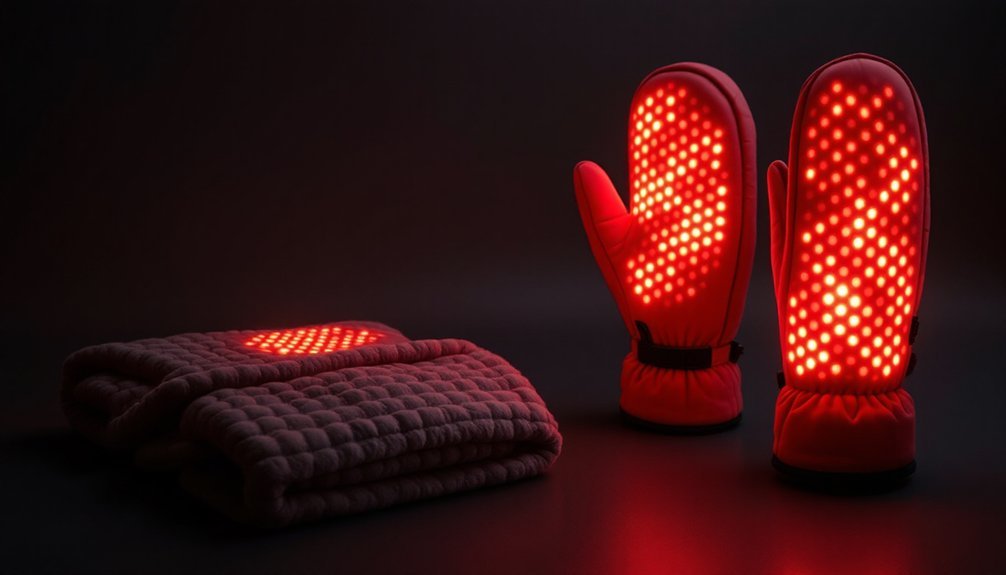 red light therapy mitts